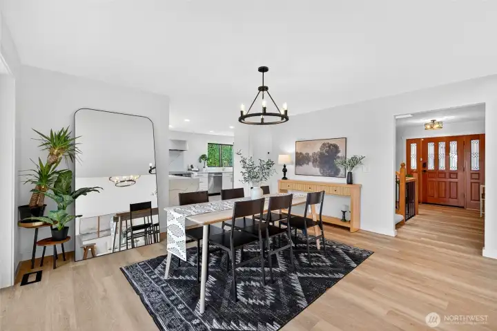 Dining area and entryway