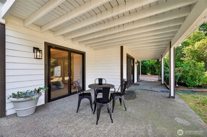 Patio on lower level