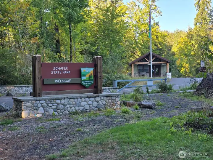 About a mile from Schafer State Park