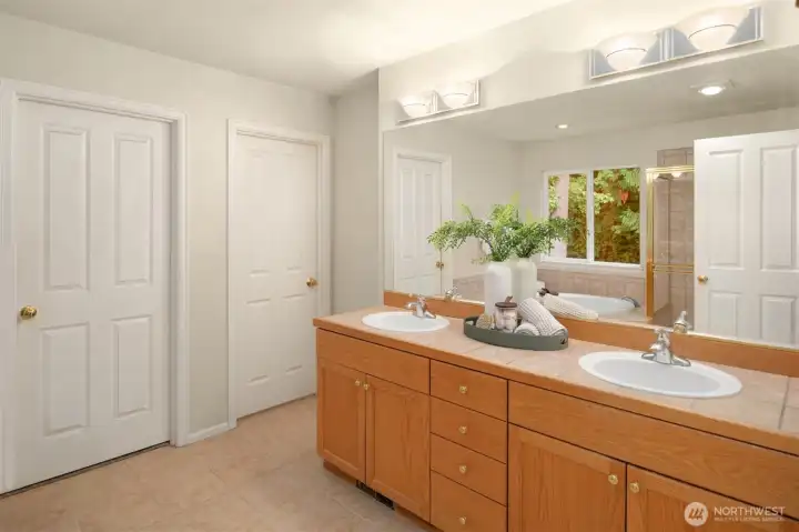 Primary bathroom.