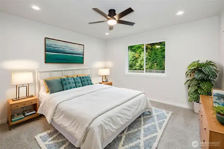 Staged Primary Bedroom