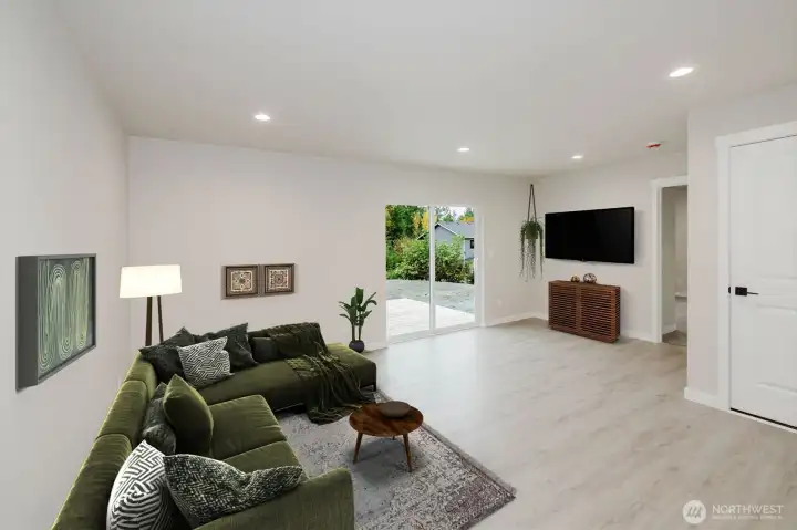 Staged Downstairs Living Room