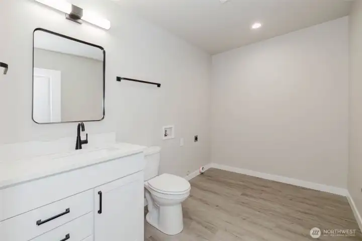 Downstairs Half Bath & Laundry