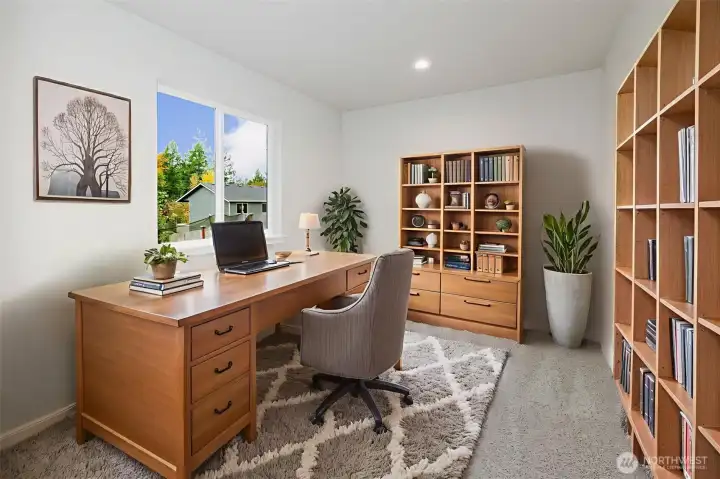 Staged Downstairs Bedroom / Office