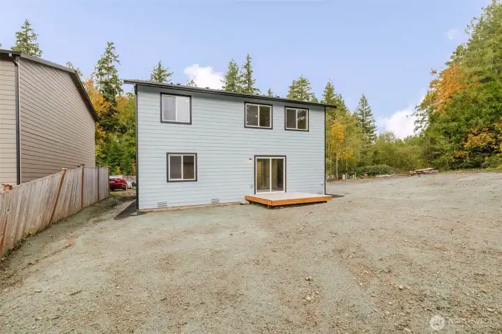 Backyard and back of house