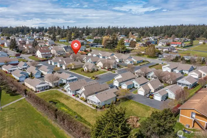 Aerial - From the Southeast Looking Northwest over the Community.