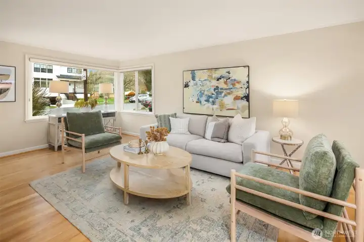 Generous rooms, hardwood flooring throughout, and amazing natural light.