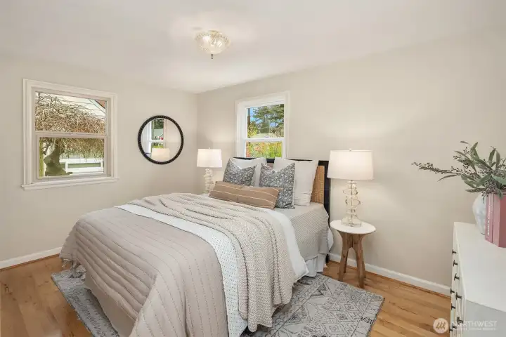 NE Bedroom #2 with ample space for your furniture.