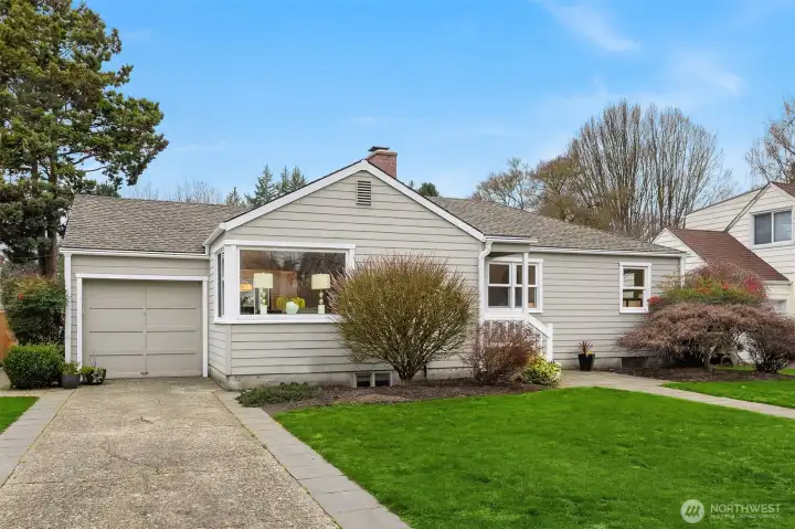 One Car Garage and ample driveway parking.