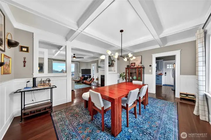 Dining room looking towards the kitchen.