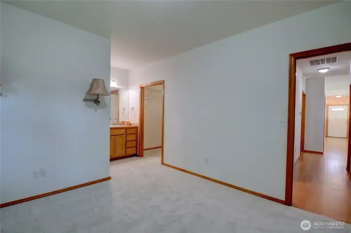 Prime bed room in located in the rear of the home.