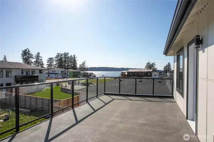 Deck of upstairs primary