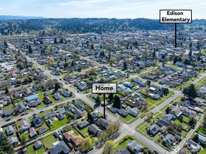 Walking distance to the Edison Elementary school.