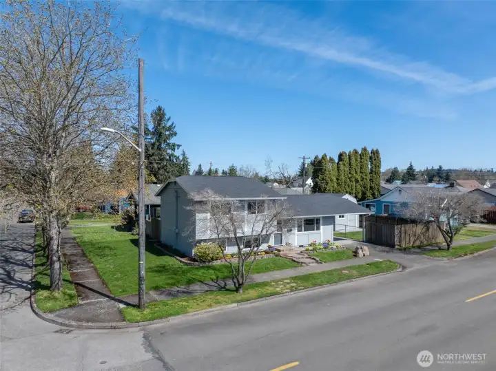Ample parking space in carport, driveway & both front & side streets.