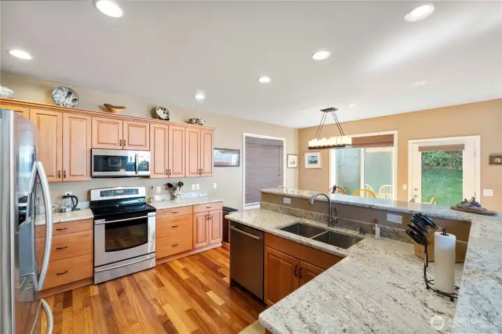 Plenty of room for todays Chef ! The Kitchen is the heart of the Home .