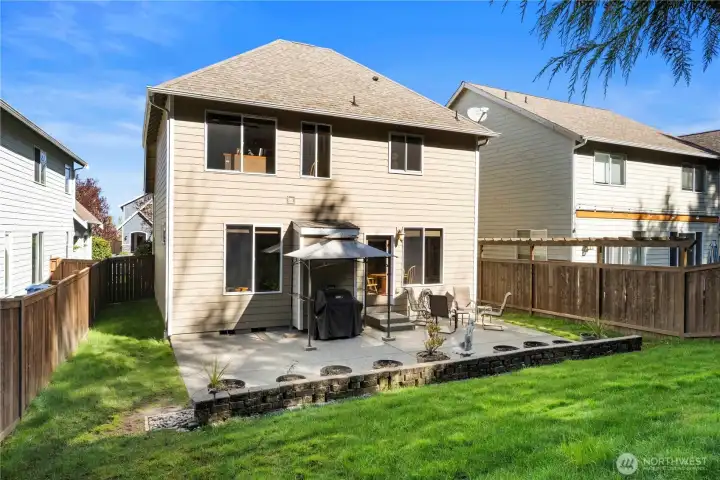 Back Yard , Fully fenced with Patio , So you can enjoy the outside.