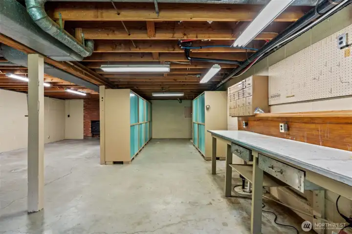 The basement has a wood burning fireplace and a slider door to the backyard too!