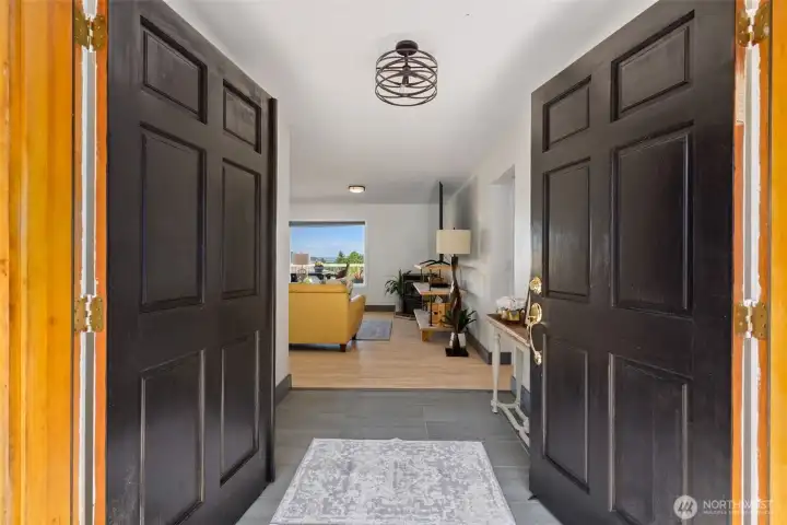 Entrance to the home