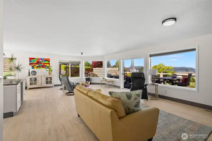 Spacious living room with amazing views