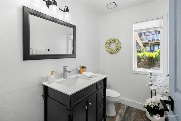 Half bath-hallway