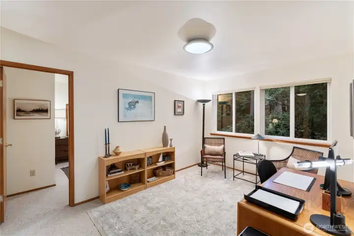 First bedroom entrance, this den/office could also be a playroom or studio.