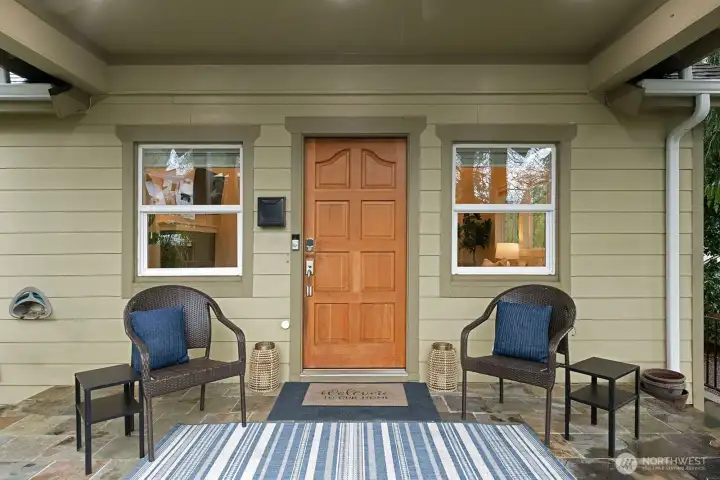 Large covered front porch Large covered front porch