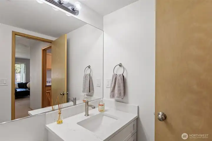 Powder room on the main floor