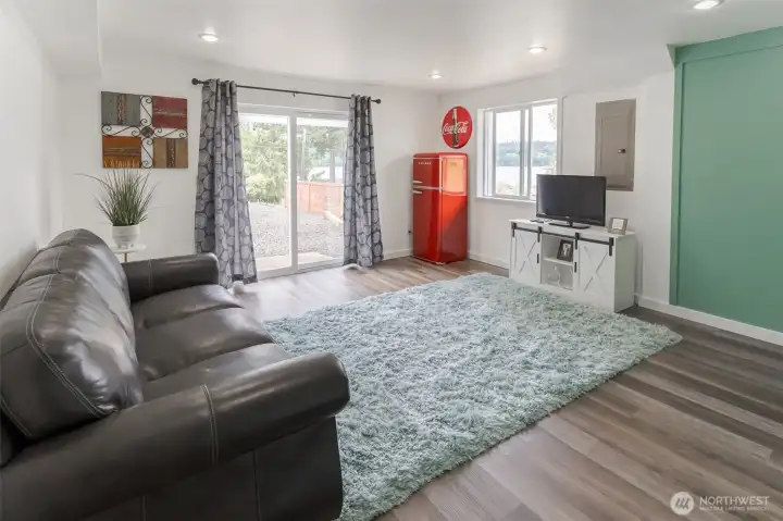 Great big Great room space with views of the water Great big Great room space with views of the water
