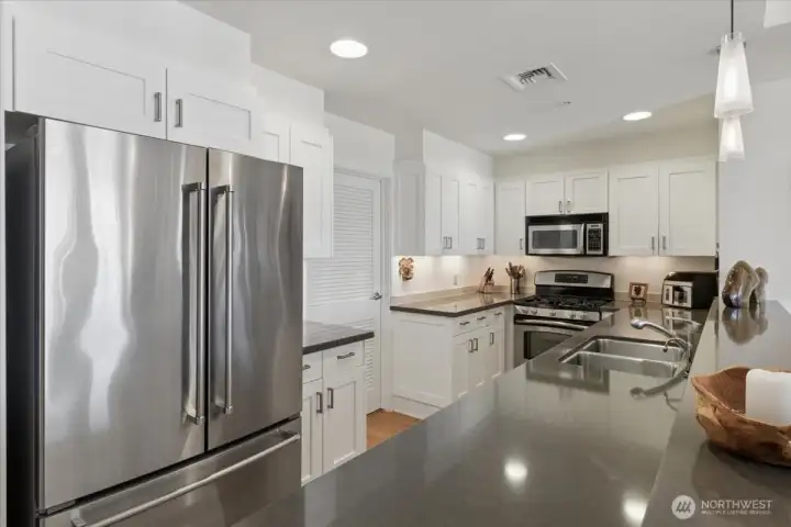 Easy access to the large utility room.