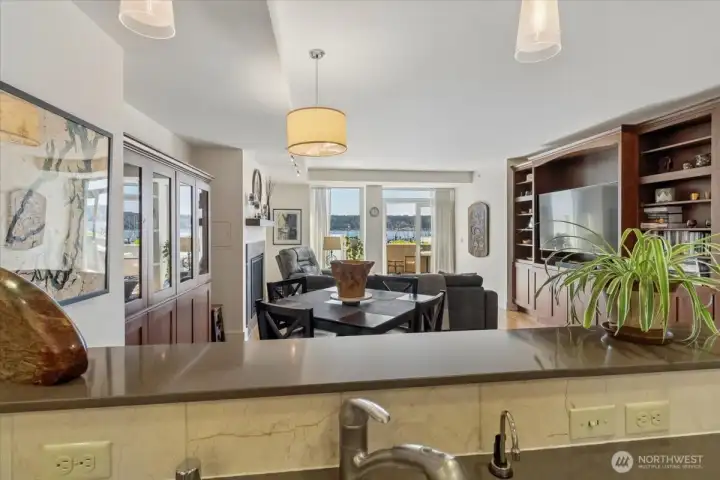 Even the kitchen enjoys the view!