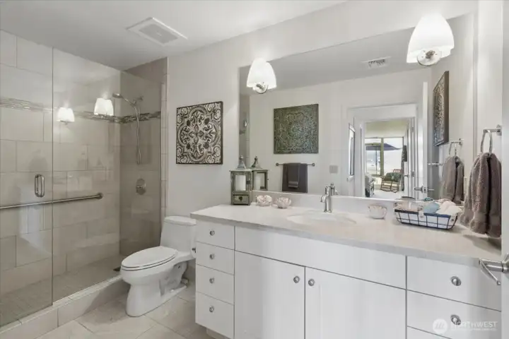 Primary bathroom.
