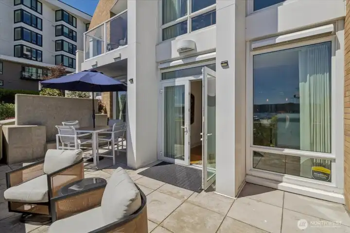 Expansive, private patio.