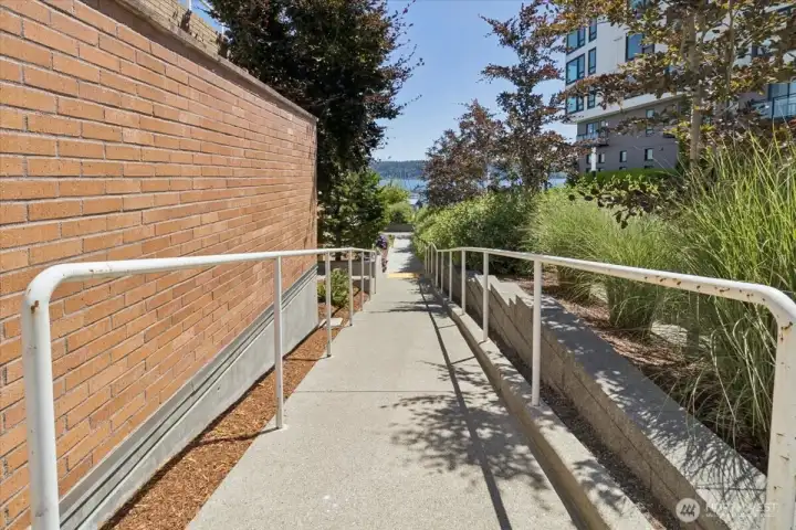 Side entrance to building.
