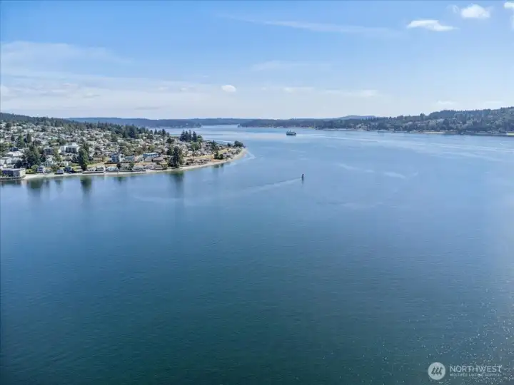Sinclair Inlet, leading into the Rich passage.