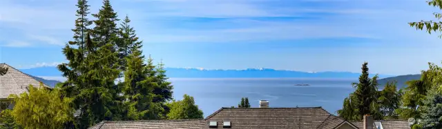 Dramatic unobstructed views from all the main living areas and the oversized deck.