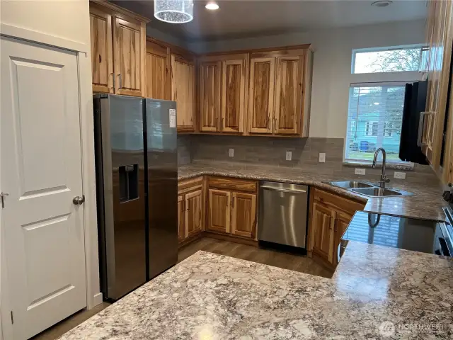 Another view of the kitchen with pantry.