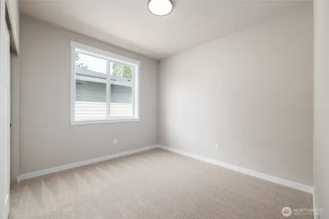 There is a bedroom/office off the front of the home.