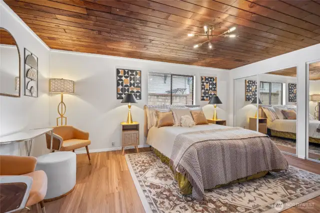 Primary suite with 2 oversized Closets