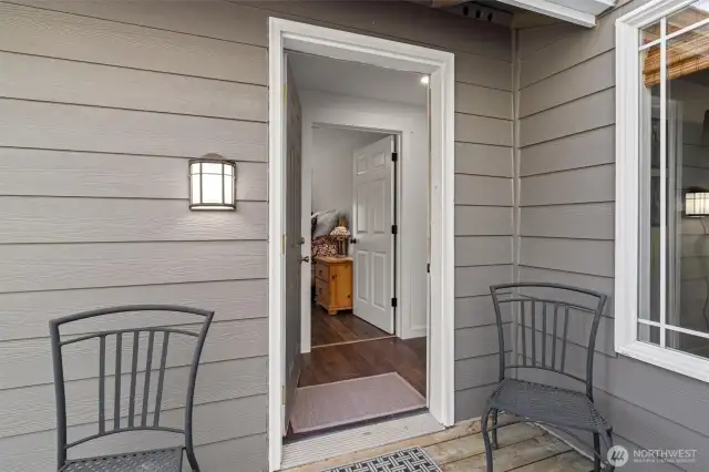 Separate entrance to lower level, which features bedroom, living room with propane fireplace and bathroom. Possible MIL conversion opportunity!
