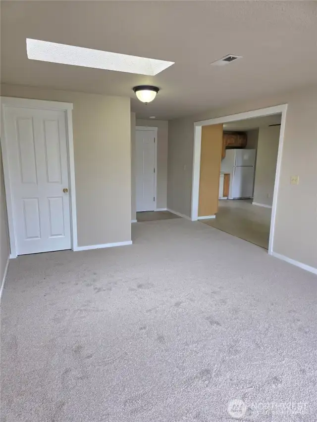 Family room w/view of kitchen