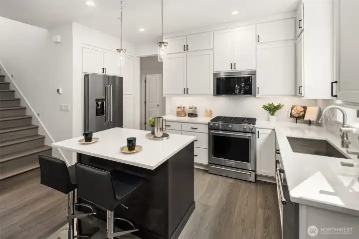 Photos of a similar furnished Poppy Plan. Surfaces and finishes may differ from subject property.