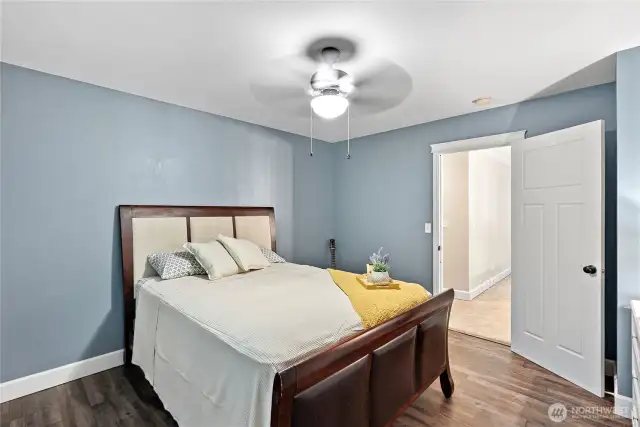 Brand new LVP flooring in guest room 2.