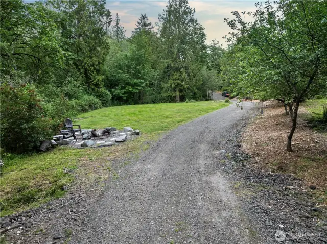 Private road widened from 8 ft to 12 ft.