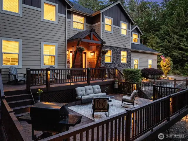 Check out one of the large entertaining spaces - this deck is great for weekend barbecues.