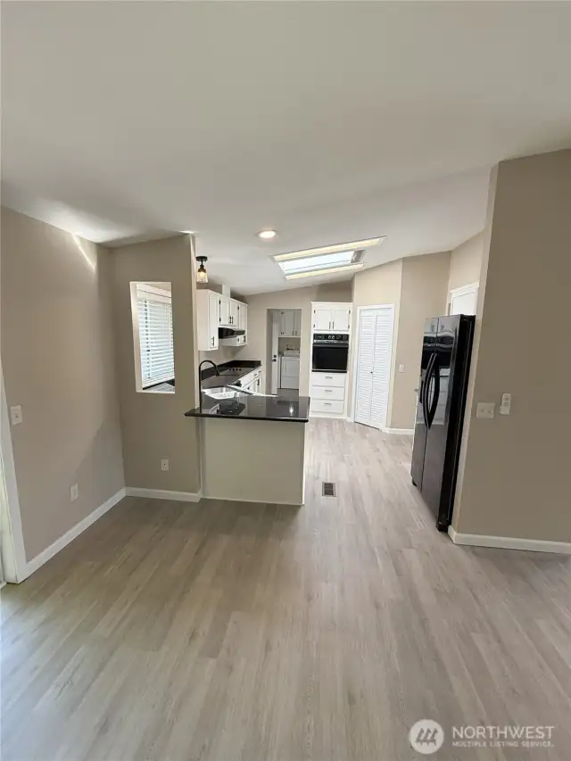 From living room to kitchen
