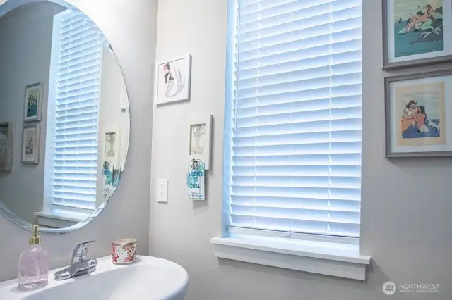 Half bath on main floor