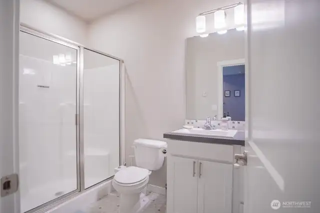 Lower level bath