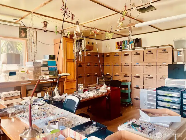 Converted garage currently used as  artist studio