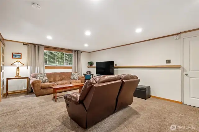 Lower level family room.