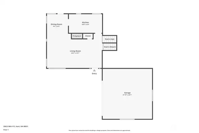 Main level floorplan